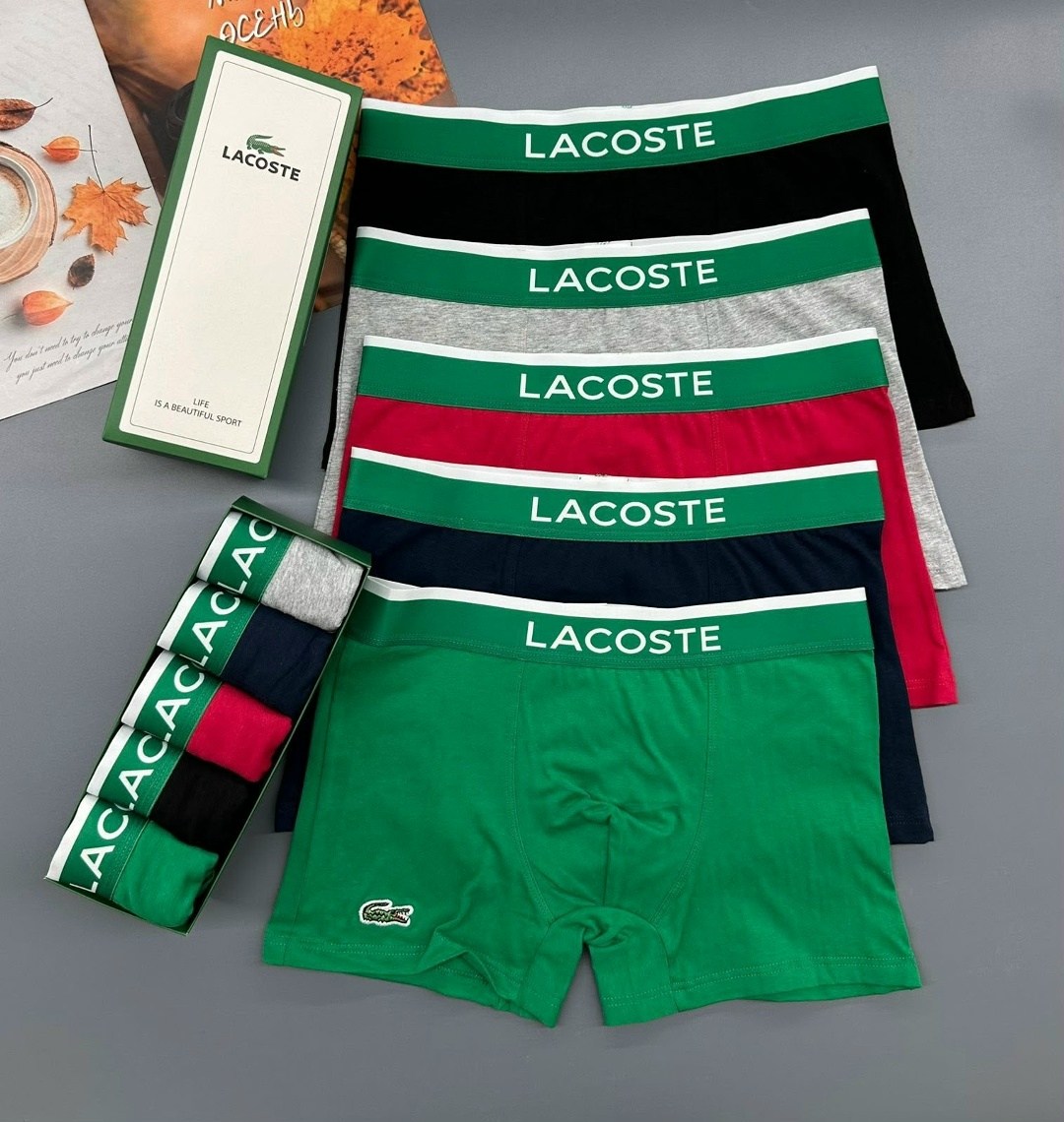 комплект трусов боксеры lacoste,набор мужских трусов lacoste,комплект трусов мужских lacoste lac3 в ассортименте 52-54,набор трусов lacoste,трусы мужские lacoste