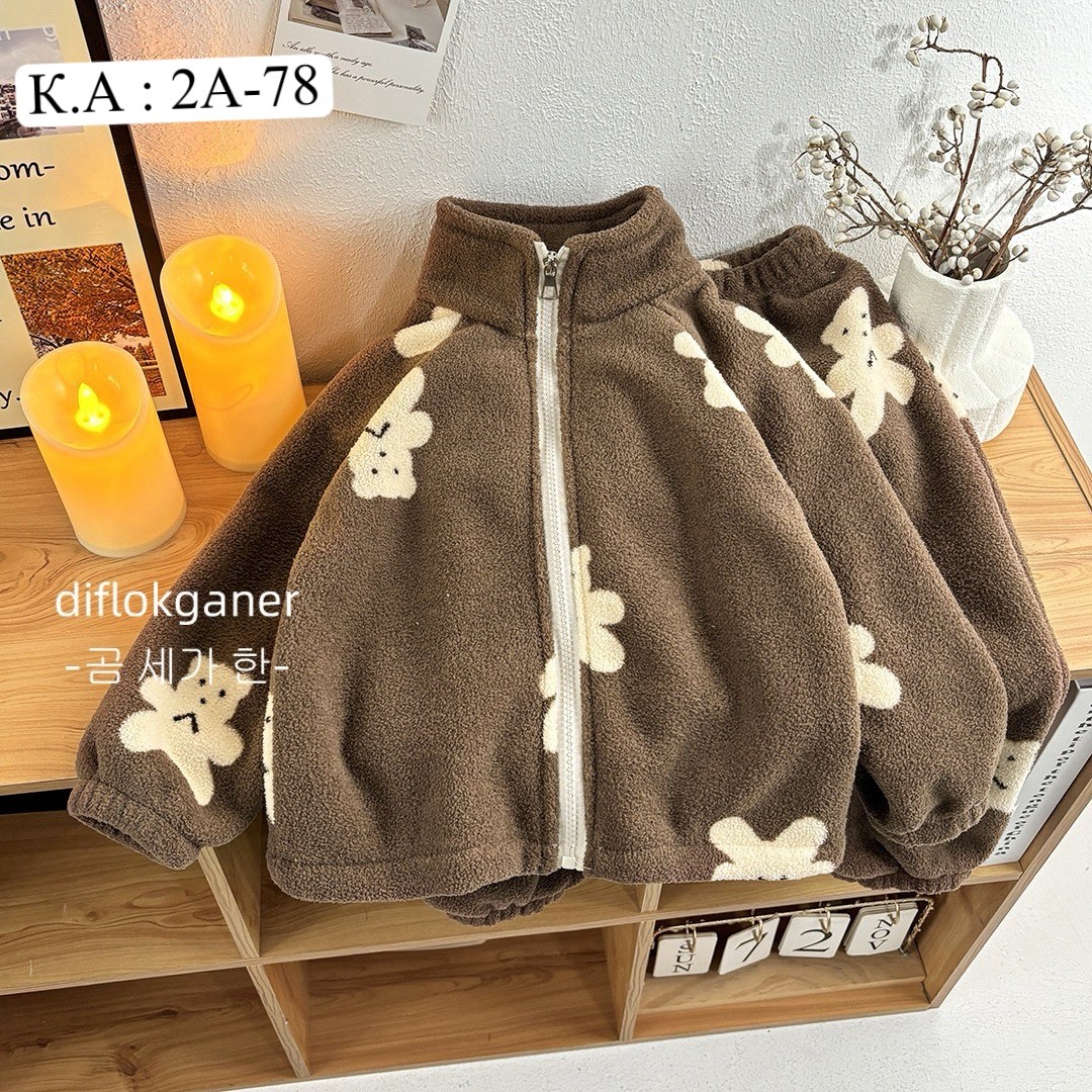 теплый флисовый,комплект одежды moocie,плюшевая кофта,флисовая пижама,куртка для малыша