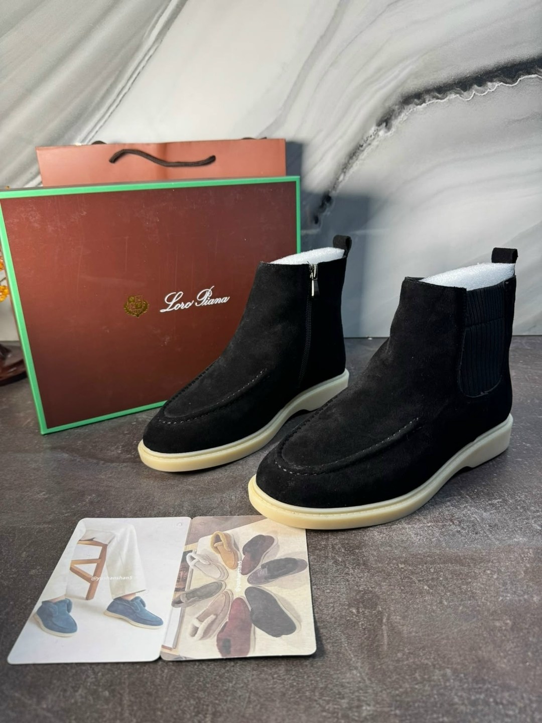 ботинки мужские loro piana,ботинки loro piana,,мужские ботинки loro piana 2026 черные замшевые,мужские ботинки