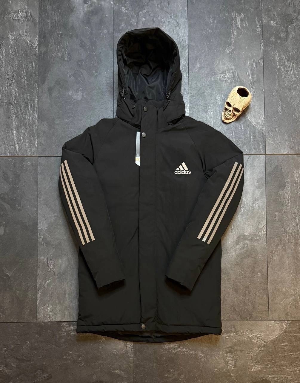 мужская зимняя куртка adidas,куртка зимняя мужская adidas арт. 12241453,куртка зима от фирмы adidas,зимняя куртка парка adidas,куртка adidas зимняя удлиненная