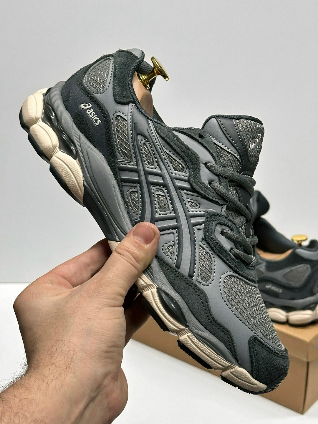 мужские кроссовки asics,кроссовки asics gel-nyc,кроссовки asics,кроссовки asics gel,спортивные кроссовки asics gel nyc asics цвет серый черный