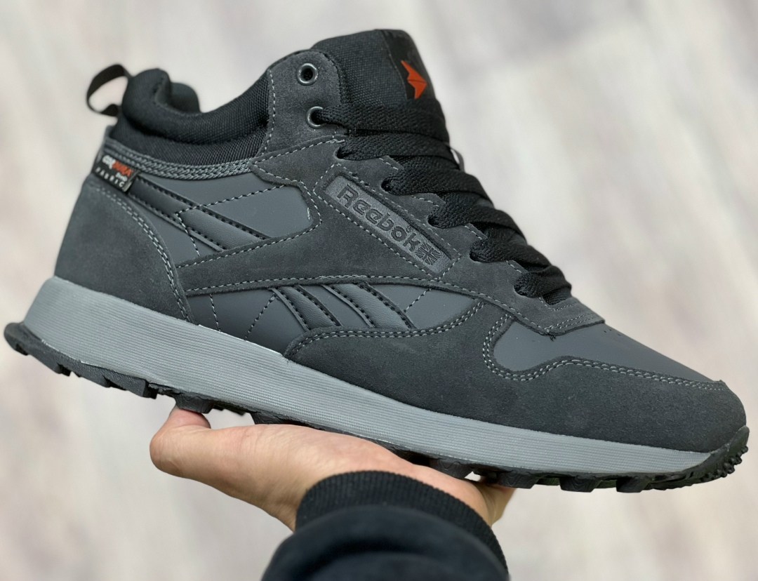 кроссовки мужские зимние reebok,зимние кроссовки reebok classic leather high цвет серый,зимние кроссовки reebok classic leather high,кроссовки зимние reebok,мужские кроссовки reebok