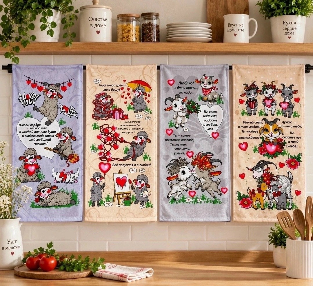 полотенца кухонные новогодние,набор полотенец для кухни,полотенца кухонное,набор кухонные полотенец,полотенца вафельные для кухни