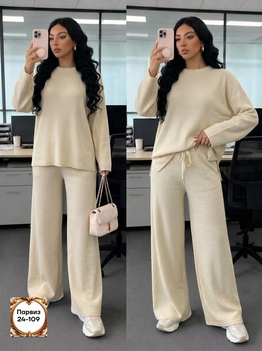 костюм двойка вязаный оверсайз haianh fashion,трикотажный костюм,женский вязаный костюм,вязаные костюмы,костюм трикотажный женский