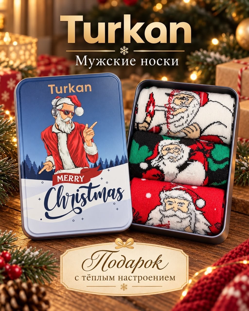 новогодние носки (3 пары) в подарочной коробке turkan,подарочный набор новогодние носки 3 пары,новогодние носки подарочный набор 3 пары turkan,носки новогодние 3 пары в подарочной упаковке turkan,носк