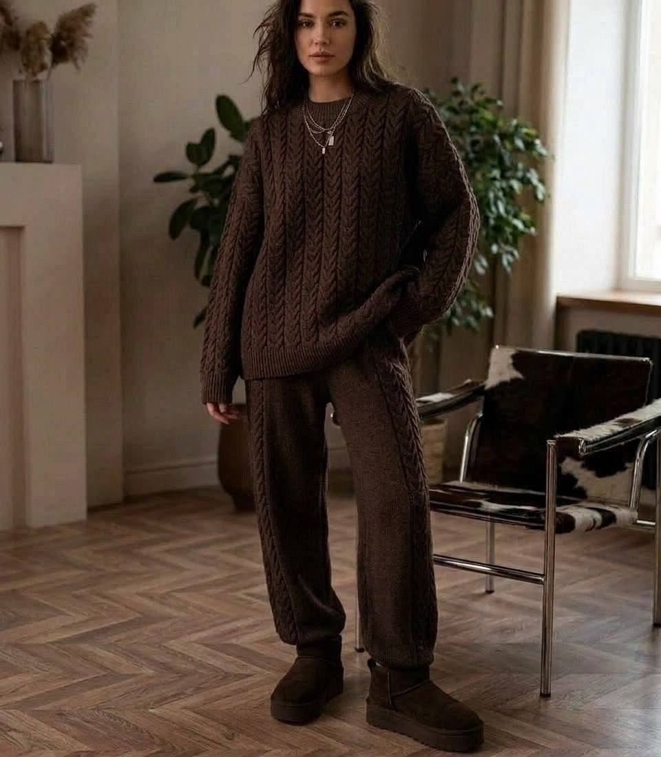 вязаные костюмы,вязаные костюмы женские,вязаный брючный костюм женский,теплый вязаный костюм,костюм трикотажный вязаный с брюками