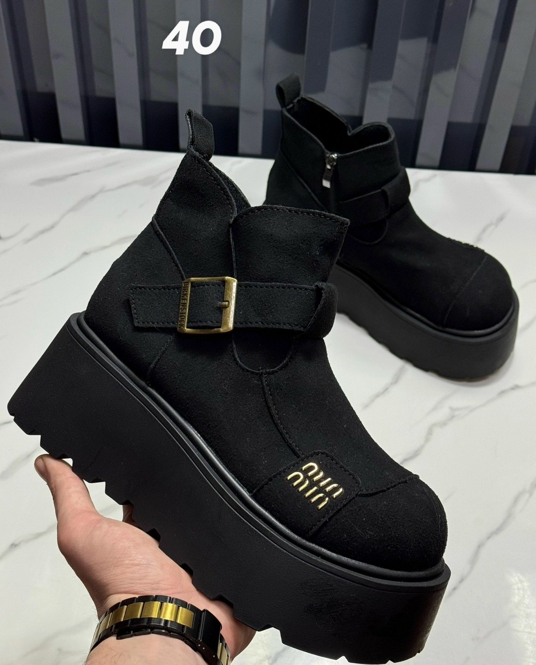 ботинки miu miu женские 36-40,ботинки замшевые на платформе,ботинки замш,женские ботинки,