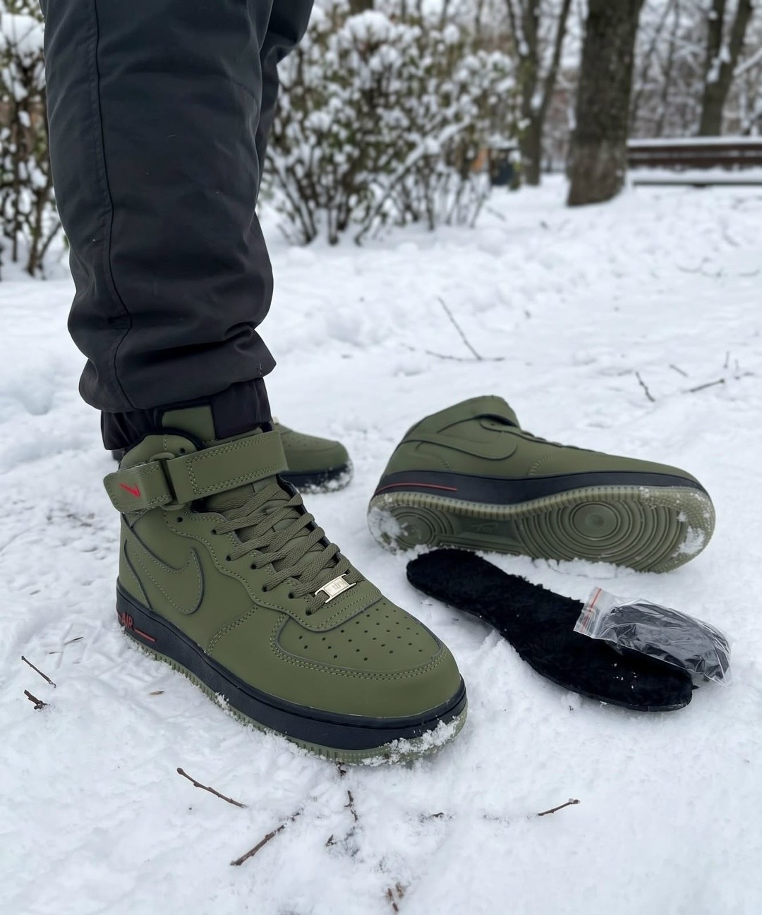 зимние кроссовки nike air force 1 mid,кроссовки nike air force зимние,зимние кроссовки nike air force 1,зимние кроссовки nike air force mid olive/black,nike air force 1 mid