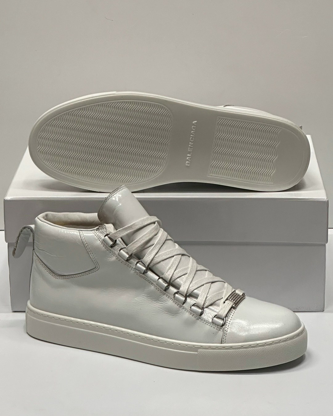 баленсиага ,,balenciaga arena high top sneakers black size 44,balenciaga ,balenciaga arena black