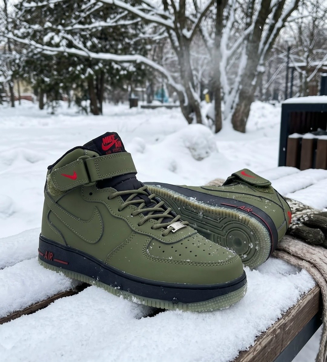 зимние кроссовки nike air force 1 mid,кроссовки nike air force зимние,зимние кроссовки nike air force 1,зимние кроссовки nike air force mid olive/black,nike air force 1 mid