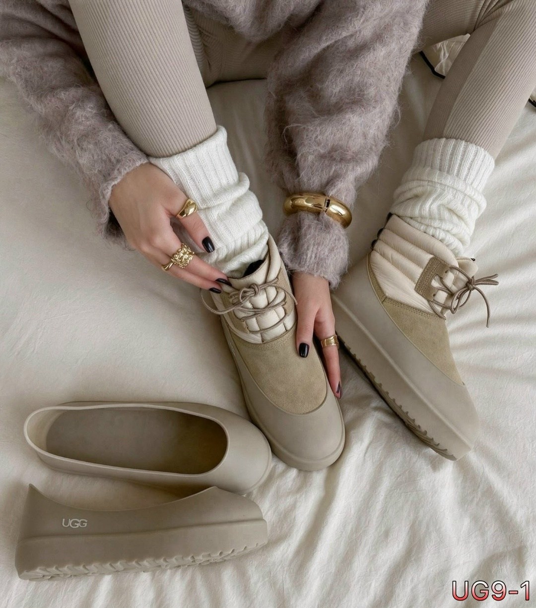 ,угги зимние на резиновой подошве,ugg classic mini lace up weather boot black,ботинки ugg classic, женская