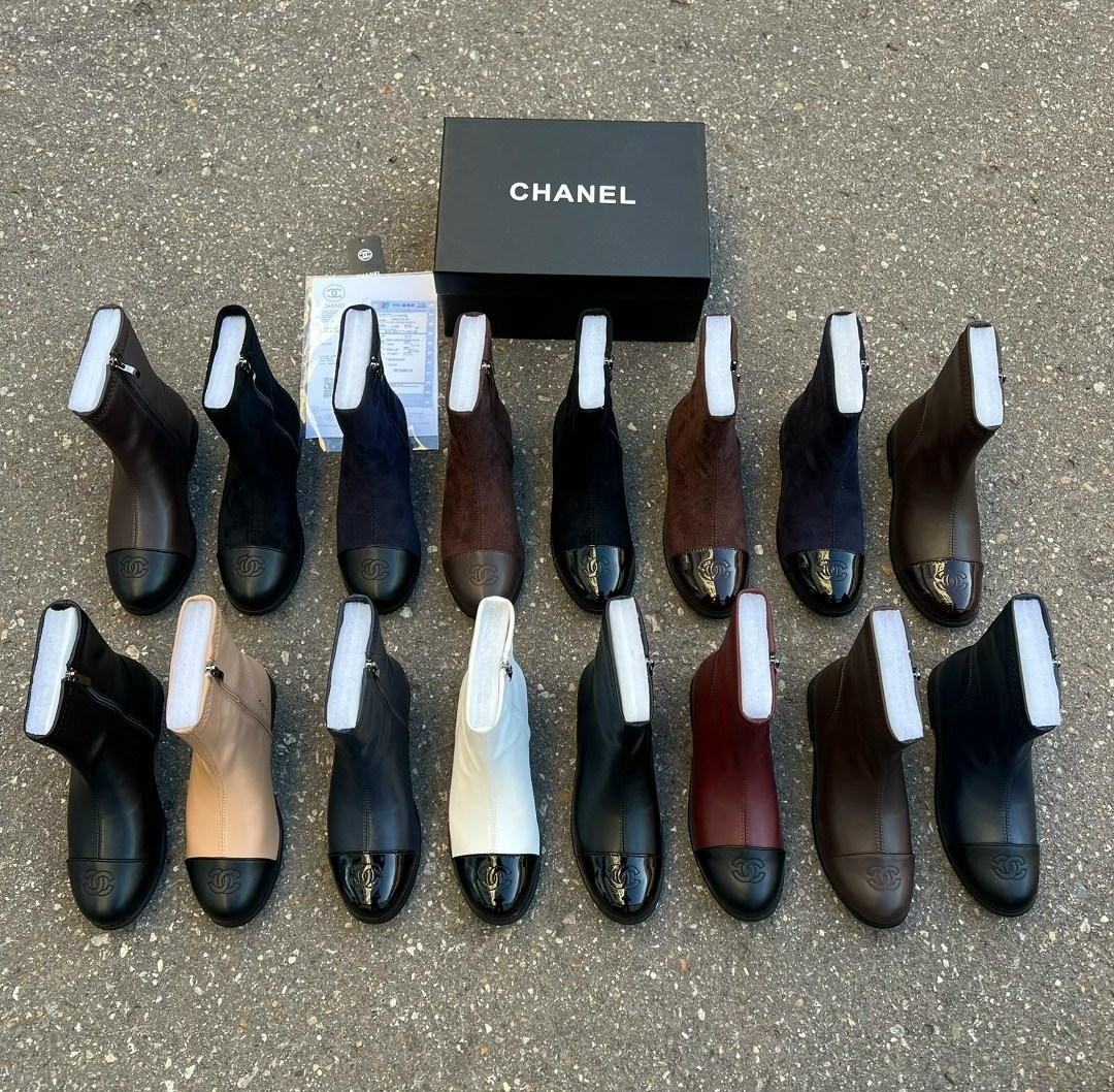 chanel ботильоны,,сапоги chanel,ботинки chanel,chanel ботильоны женские