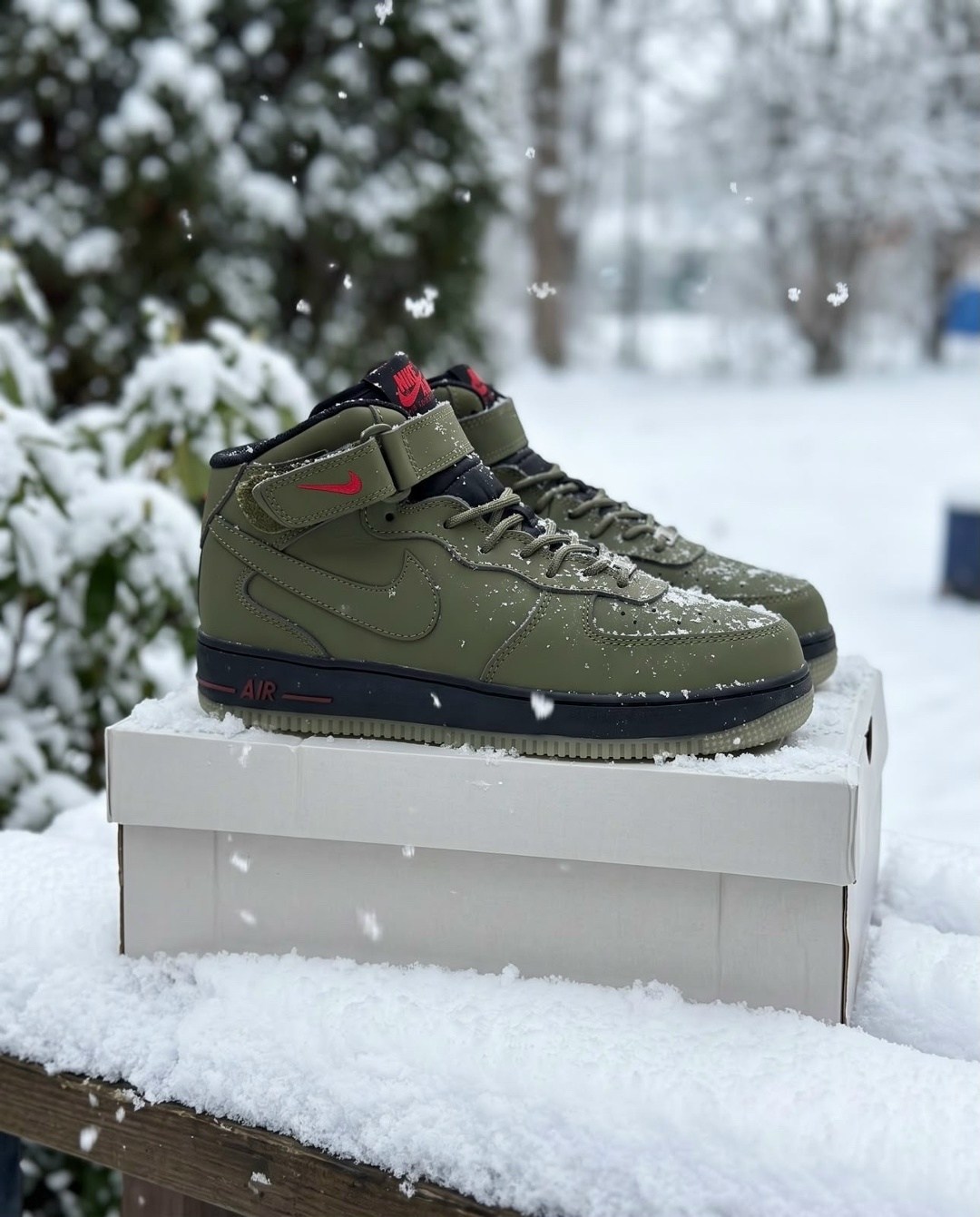 зимние кроссовки nike air force 1 mid,кроссовки nike air force зимние,зимние кроссовки nike air force 1,зимние кроссовки nike air force mid olive/black,nike air force 1 mid