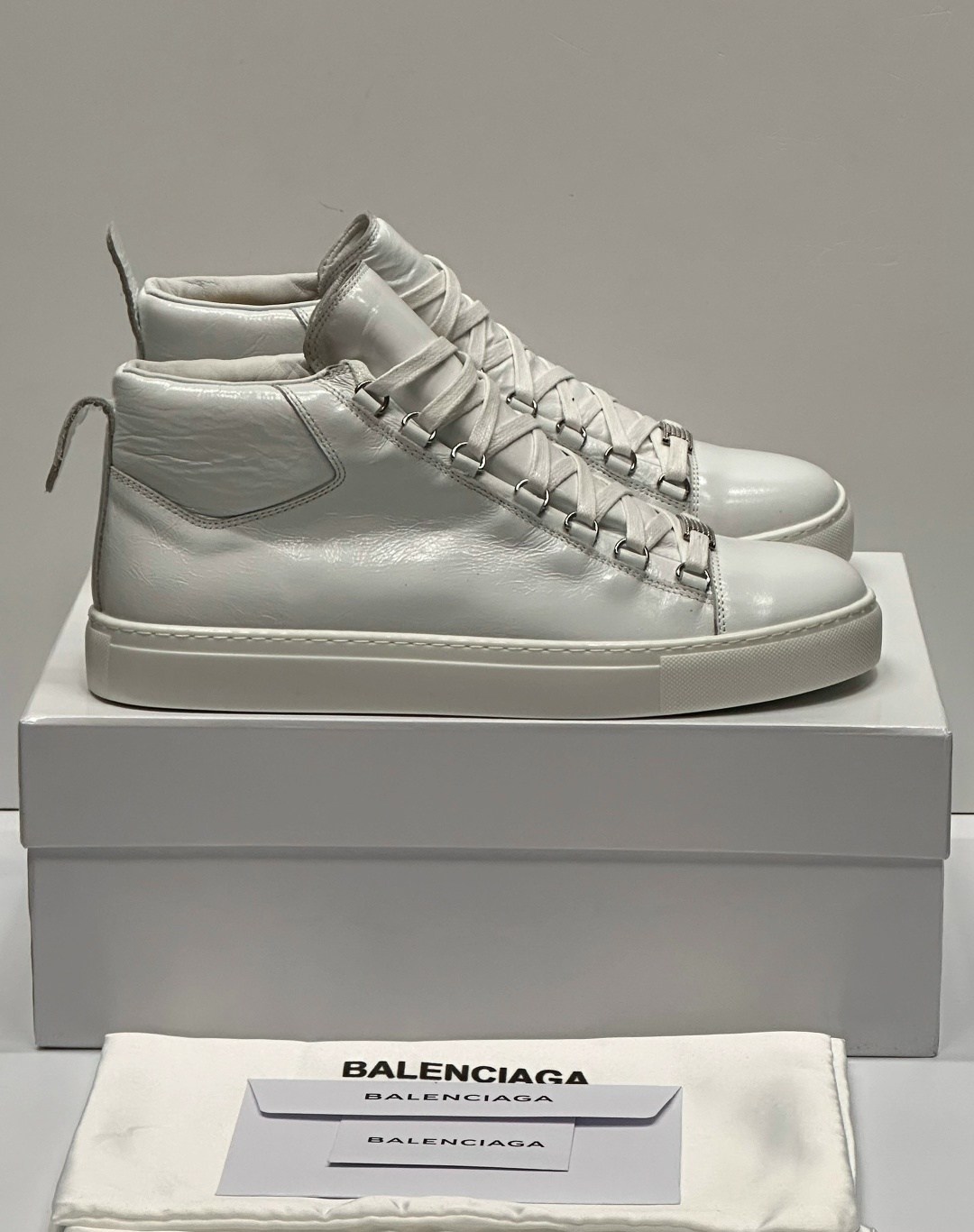 баленсиага ,,balenciaga arena high top sneakers black size 44,balenciaga ,balenciaga arena black