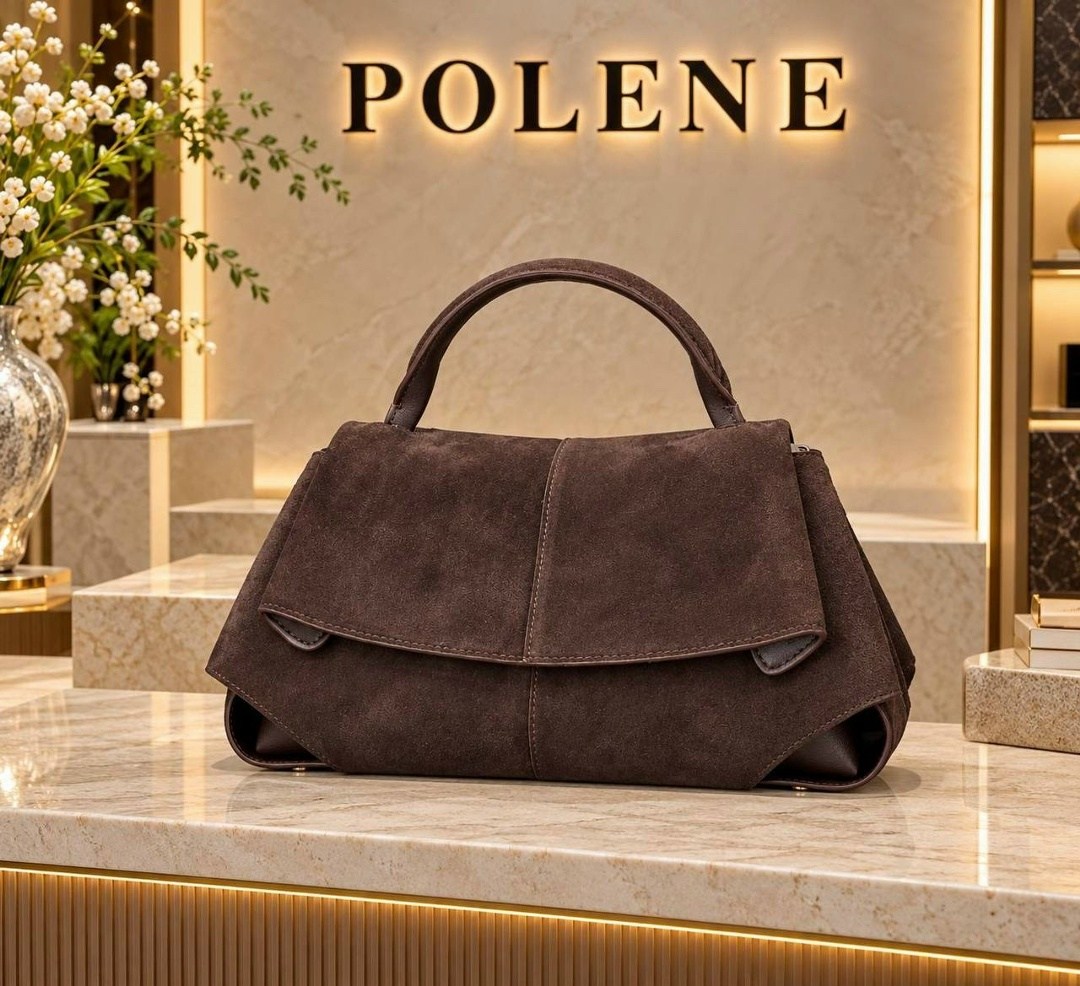 сумка натуральная замша polene,сумка замшевая,сумка polene натуральная замша 30х23,сумка женская из натуральной замши,сумки для женщин