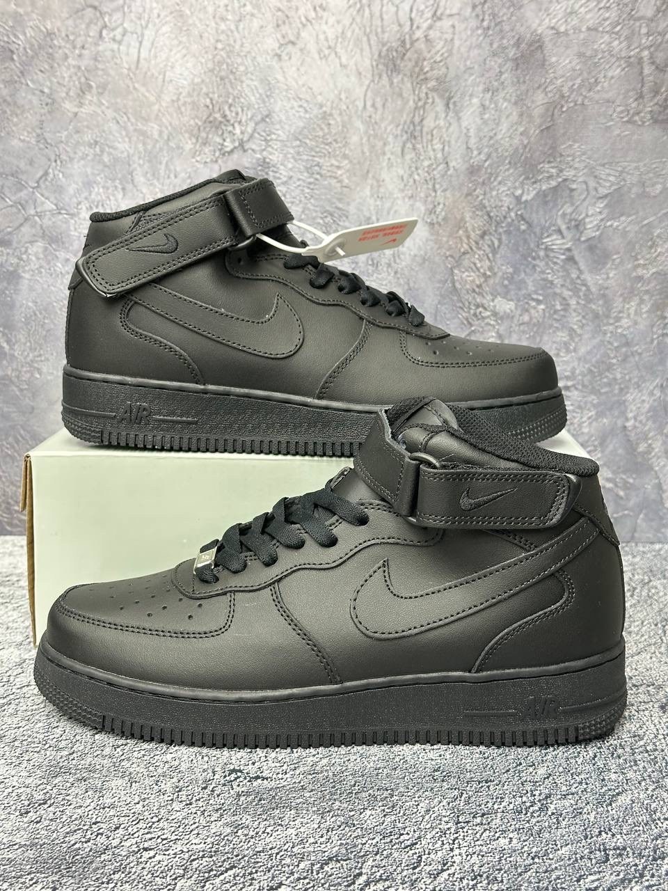 nike air force 1 mid "black",nike air force 1 mid,кроссовки nike air force 1 mid "black",кроссовки nike air force 1 mid '07 black leather,кроссовки nike air force 1 mid