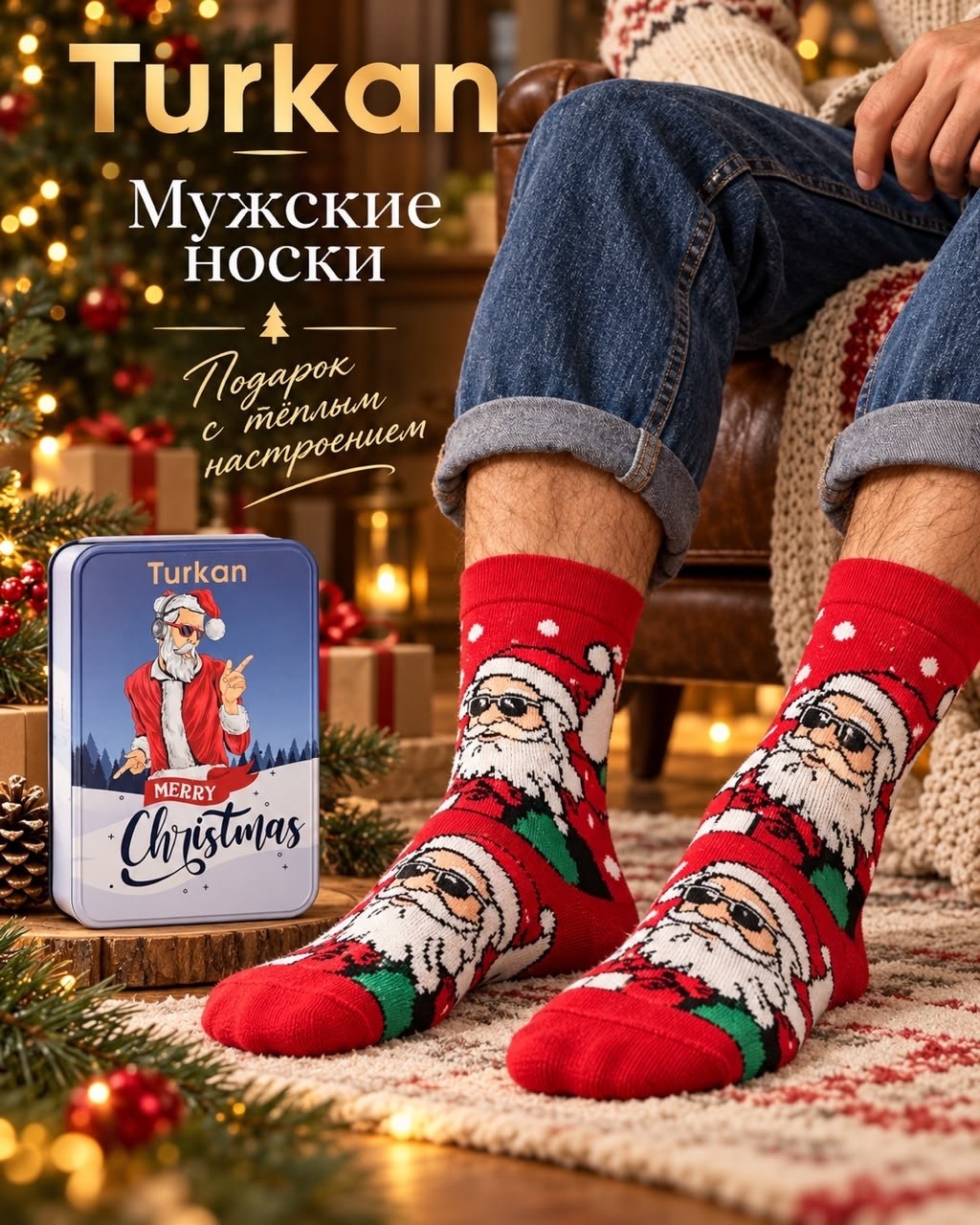 новогодние носки (3 пары) в подарочной коробке turkan,подарочный набор новогодние носки 3 пары,новогодние носки подарочный набор 3 пары turkan,носки новогодние 3 пары в подарочной упаковке turkan,носк