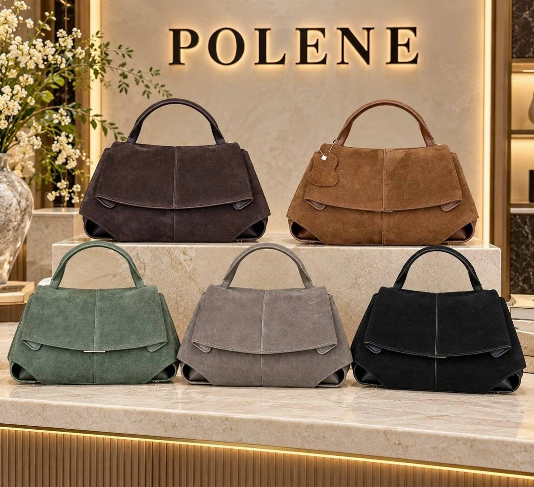 сумка натуральная замша polene,сумка замшевая,сумка polene натуральная замша 30х23,сумка женская из натуральной замши,сумки для женщин