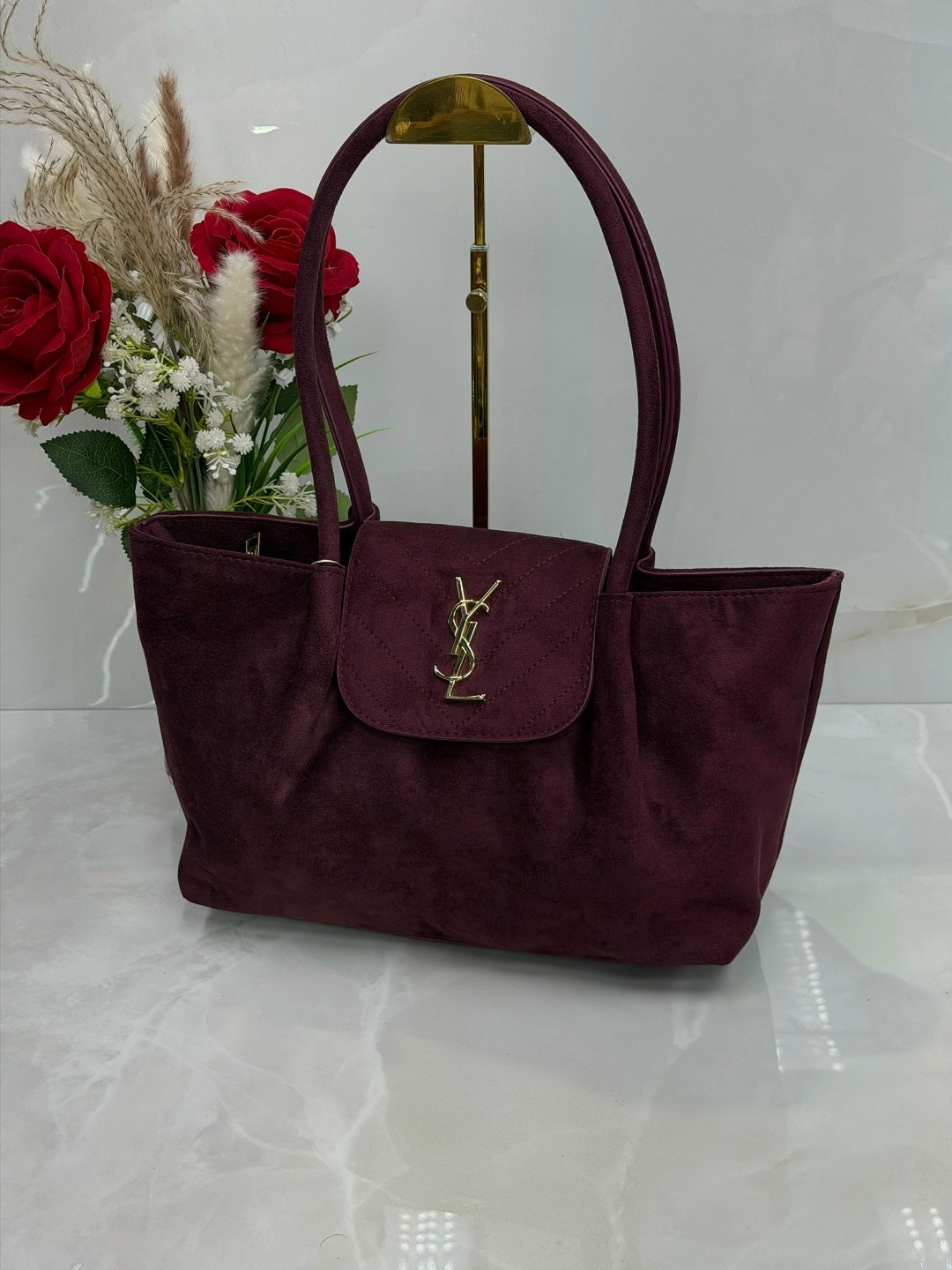 сумка yves saint laurent,сумка saint laurent женская замша бордовая,замшевая сумка,сумка saint laurent,yves saint laurent женская чёрная замшевая сумка 25x13 см