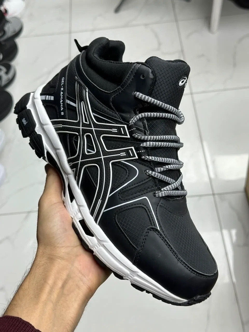 зимние кроссовки asics gel-kahana 8 hi,кроссовки зимние gel-kahana 8 спортивные высокие asics,кроссовки мужские зимние asics,зимние кроссовки asics,asics кроссовки мужские