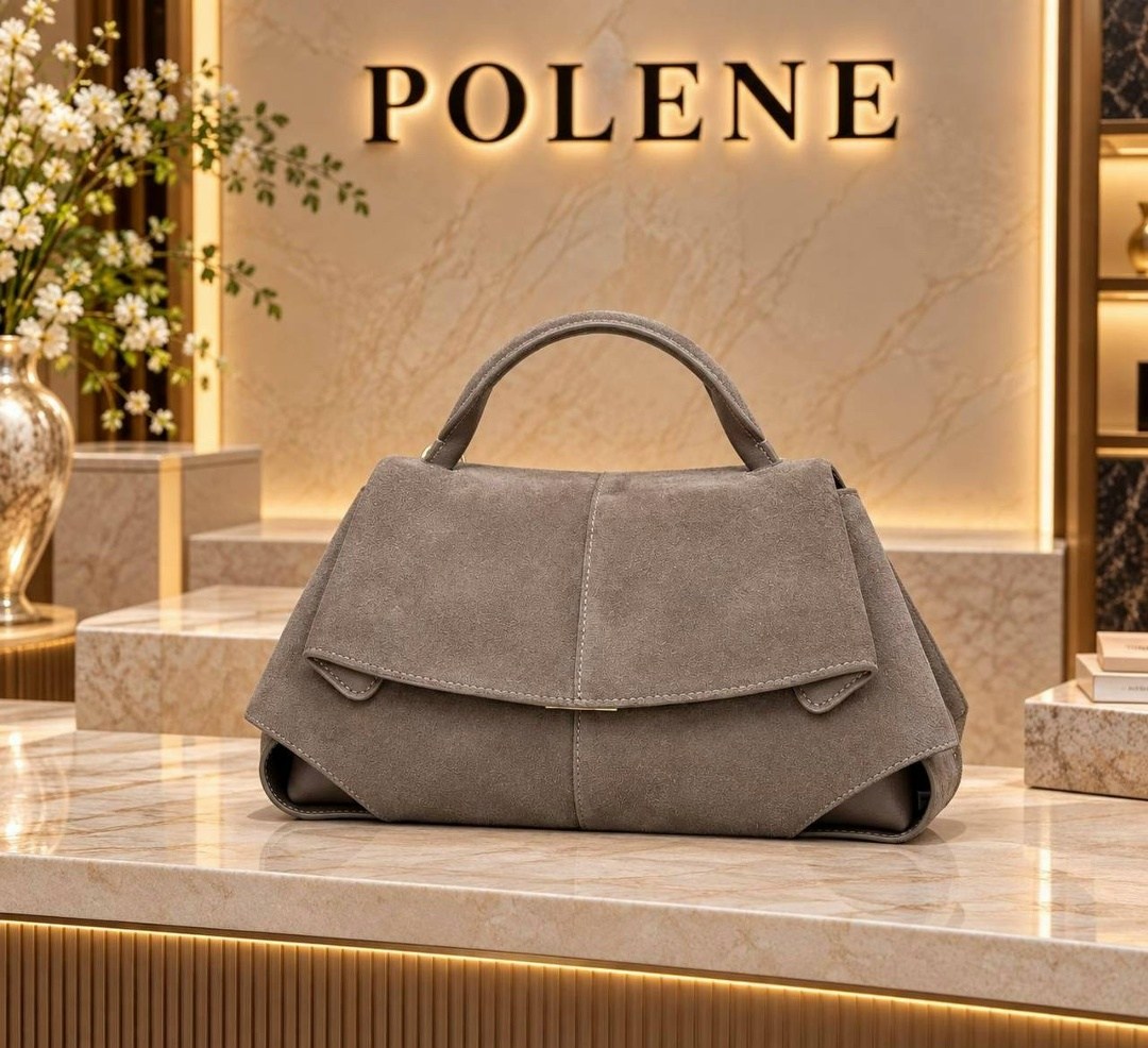 сумка натуральная замша polene,сумка замшевая,сумка polene натуральная замша 30х23,сумка женская из натуральной замши,сумки для женщин