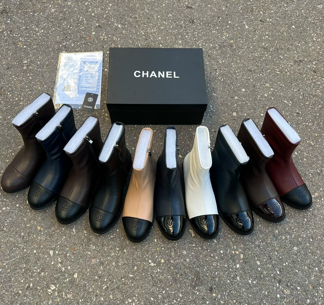 chanel ботильоны,,сапоги chanel,ботинки chanel,chanel ботильоны женские