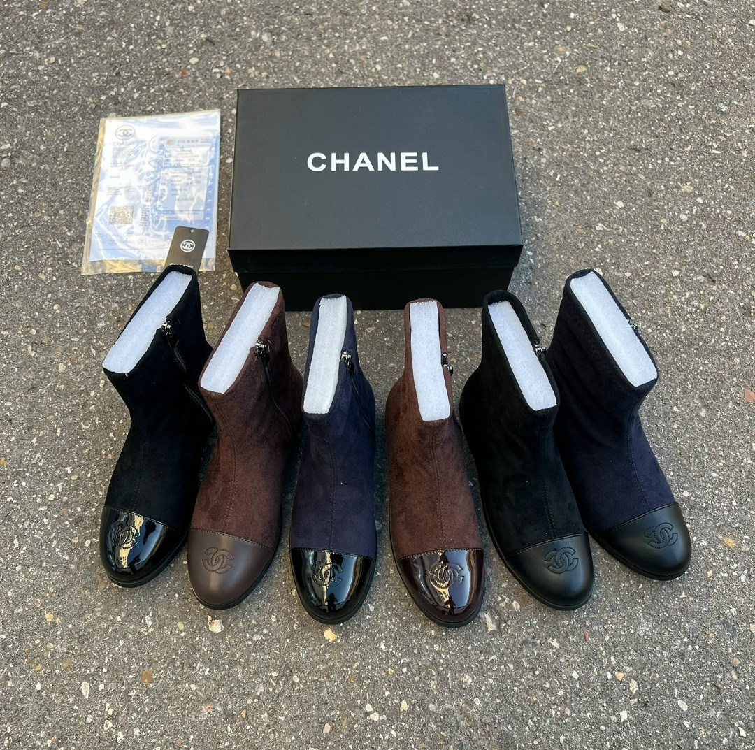 chanel ботильоны,,сапоги chanel,ботинки chanel,chanel ботильоны женские