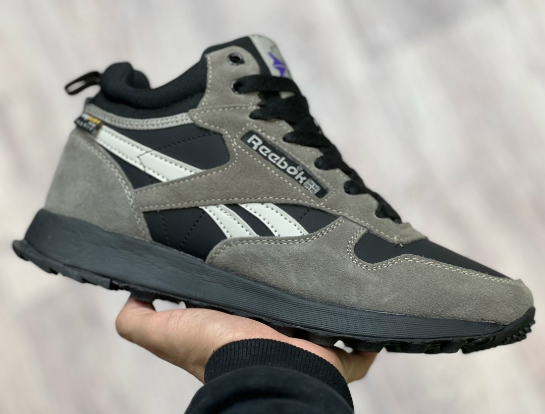 кроссовки мужские зимние reebok,зимние кроссовки reebok classic leather high цвет серый,зимние кроссовки reebok classic leather high,кроссовки зимние reebok,мужские кроссовки reebok