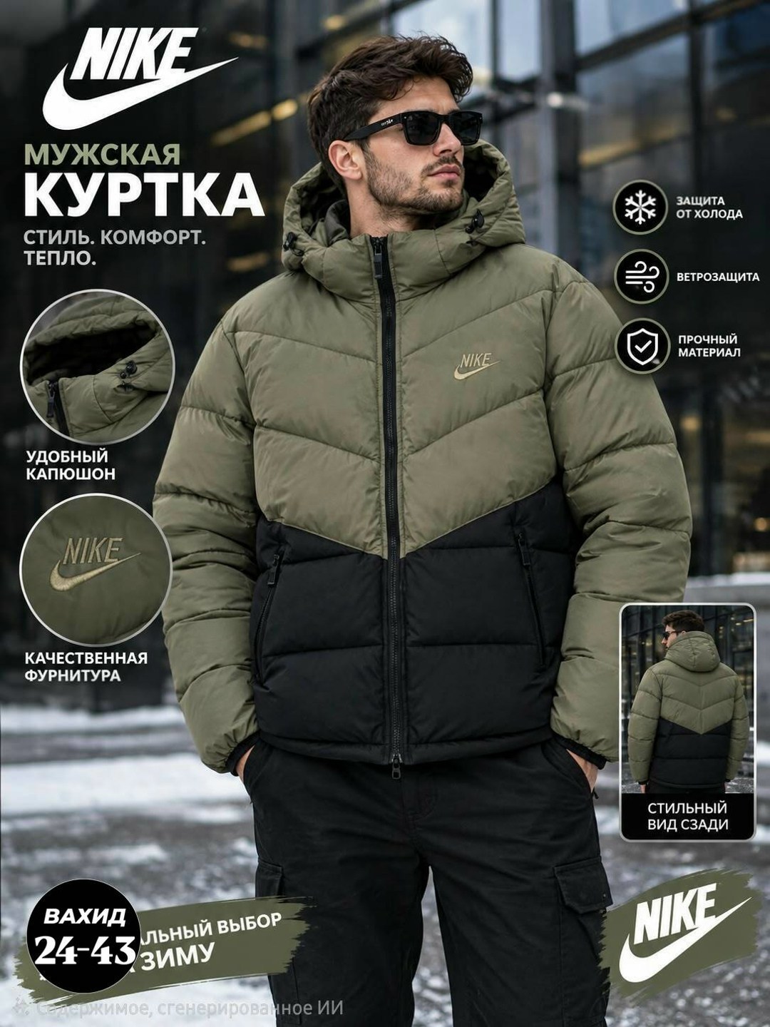 зимняя куртка nike,мужская зимняя двухсторонняя куртка nike,куртка мужская зимняя nike,куртка мужская nike sportswear storm-fit windrunner dx2040-011,пуховик мужской nike