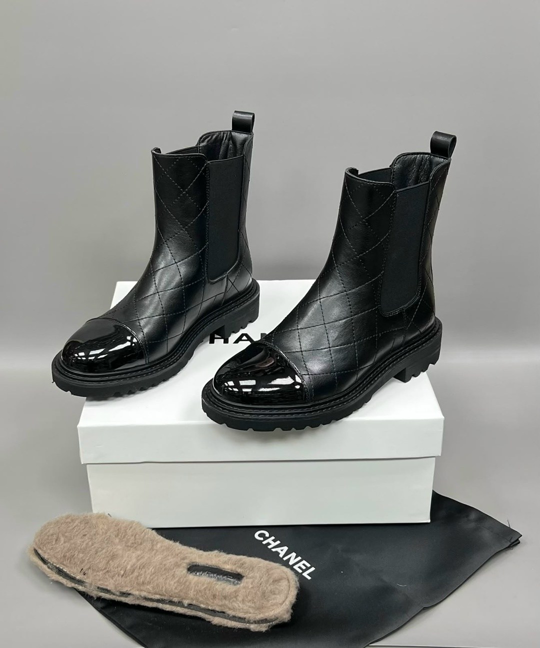 ,chanel (шанель) новые женские осенне-зимние сапоги,ботинки chanel,ботинки челси, женская