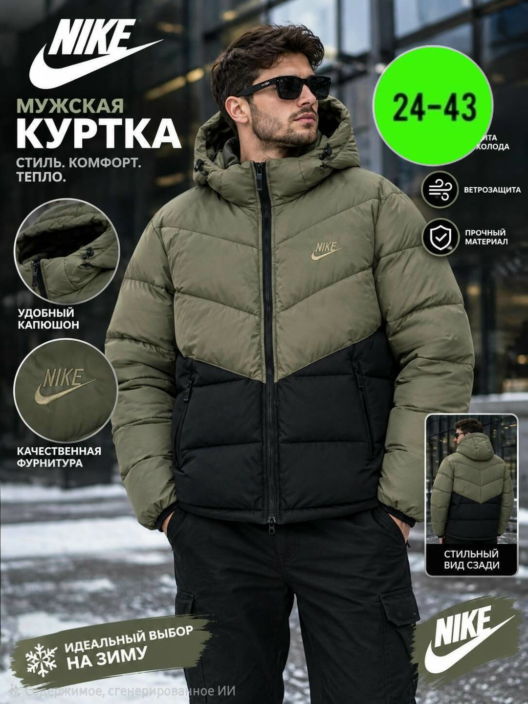 зимняя куртка nike,мужская зимняя двухсторонняя куртка nike,куртка мужская nike sportswear storm-fit windrunner dx2040-011,куртка мужская зимняя nike,пуховик мужской nike