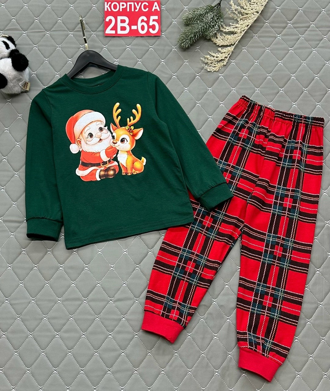 детская новогодняя пижама happy fox,детская новогодняя пижама happyfox,пижама новогодняя детская,пижама babycollection new year collection,пижама со штанами детская новогодняя хлопок happyfox