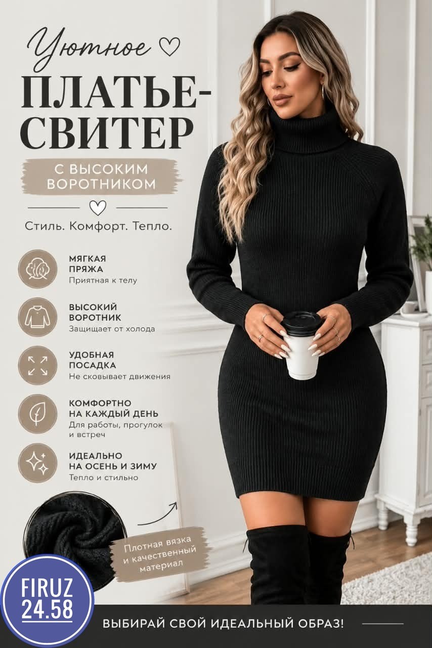 платье вязаное,платье свитер,теплое платье,женское вязаное платье,шерстяное платье