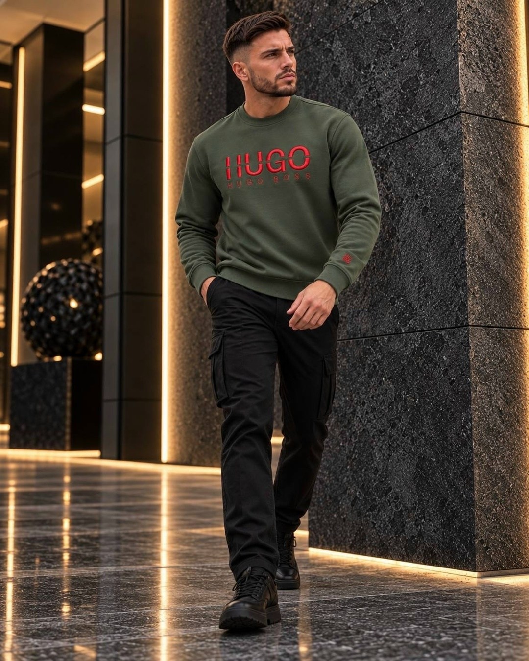 зеленый свитшот,свитшот hugo boss,свитшот мужская,свитшот толстовка,стильный свитшот