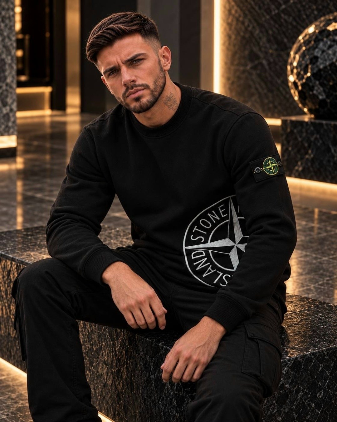 свитшот stone island мужской,стон айленд свитшот,свитшот stone island,свитшот stone island черный,стон айленд кофта