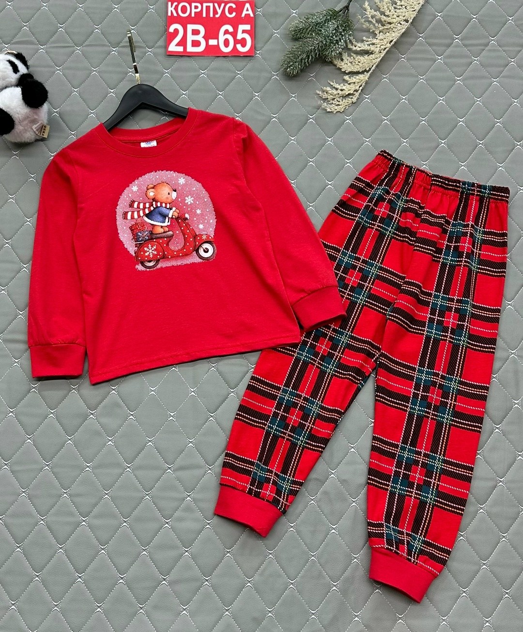 детская новогодняя пижама happy fox,детская новогодняя пижама happyfox,пижама новогодняя детская,пижама babycollection new year collection,пижама со штанами детская новогодняя хлопок happyfox