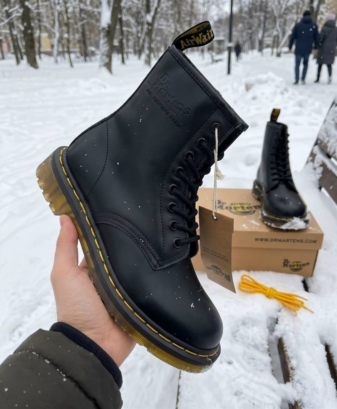 ,ботинки dr. martens,ботинки dr martens 1460,ботинки dr,ботинки dr.martens 1460 greasy 11822003 кожаные черный