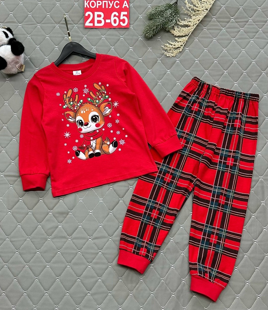 детская новогодняя пижама happy fox,детская новогодняя пижама happyfox,пижама новогодняя детская,пижама babycollection new year collection,пижама со штанами детская новогодняя хлопок happyfox