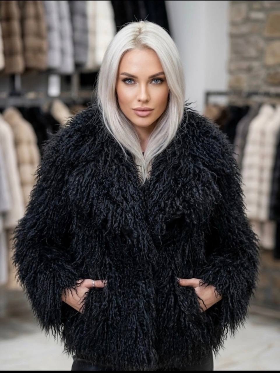 шуба искусственная,шуба из ламы,шуба искусственная под ламу livato,шуба из искусственного меха,шуба лама