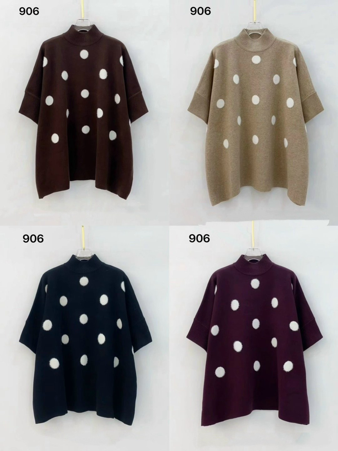 туника оверсайз ассиметричная х&ч fashion 218034081,кофта женская,туника женская,пончо,блузка в горох