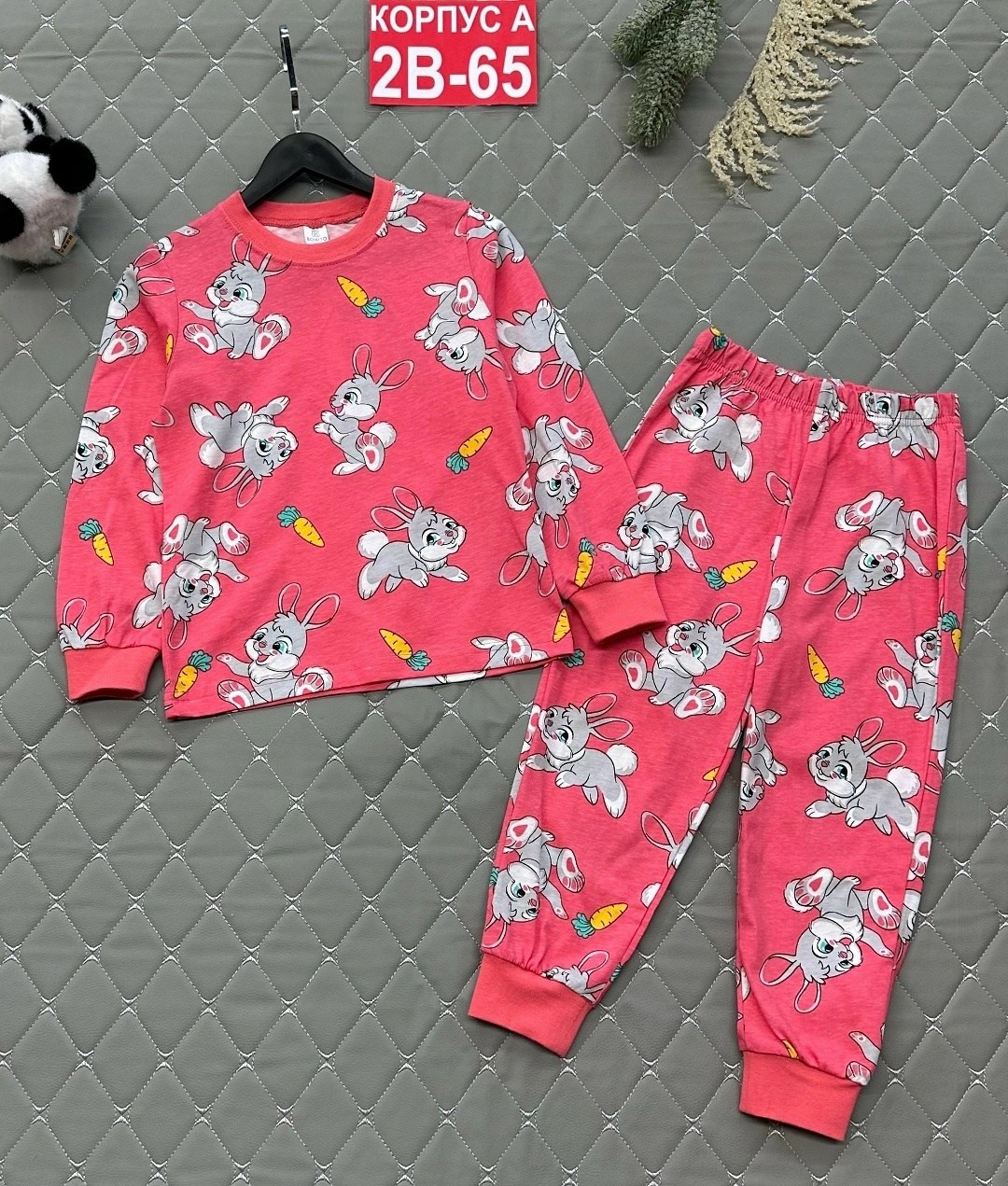 пижама детская happyfox hf00301 розовый,пижама для девочки,пижамы детские,детская пижама для девочки,пижамы для детей