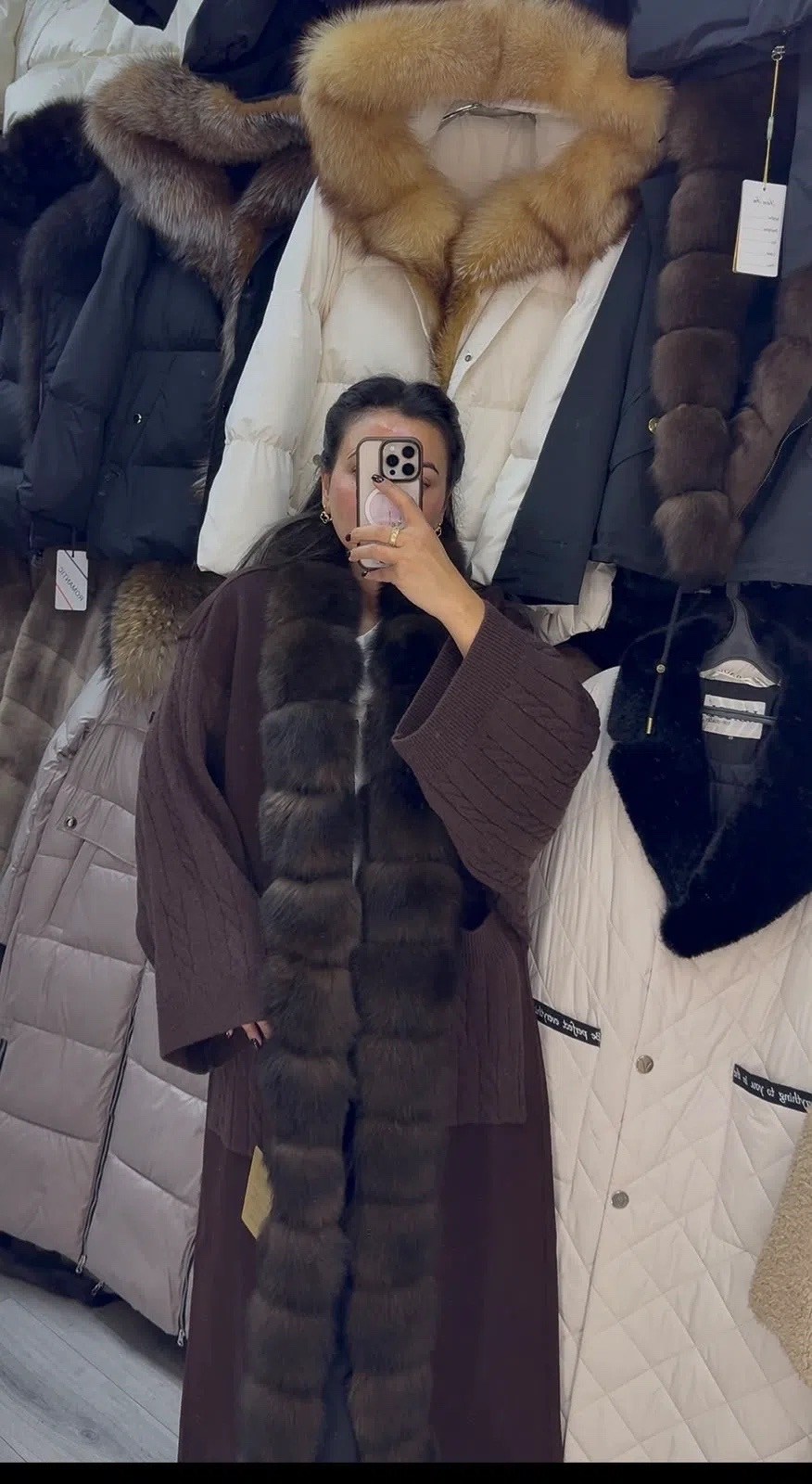 пальто с мехом,пальто с натуральным мехом соболя northfox,пальто меховое,женские пальто,шерстяное пальто