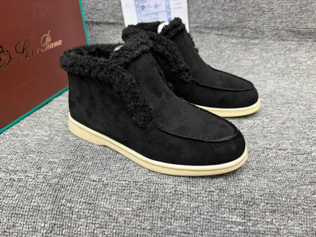 ботинки с мехом loro piana open walk,женские лоферы loro piana open walk с мехом,,лоферы женские loro piana,женские зимние ботинки с мехом loro piana open walk