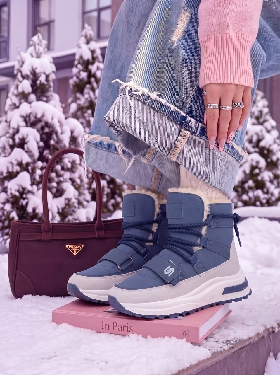 дутики prada,зимние женские дутики,дутики зимние,женская зимняя , женская