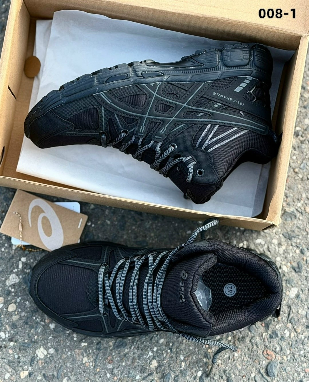 зимние кроссовки asics gel kahana 8 hi,зимние кроссовки asics,зимние кроссовки asics gel-kahana 8 hi цвет черный,зимние кроссовки asics gel kahana,кроссовки зимние gel-kahana 8 спортивные высокие asic