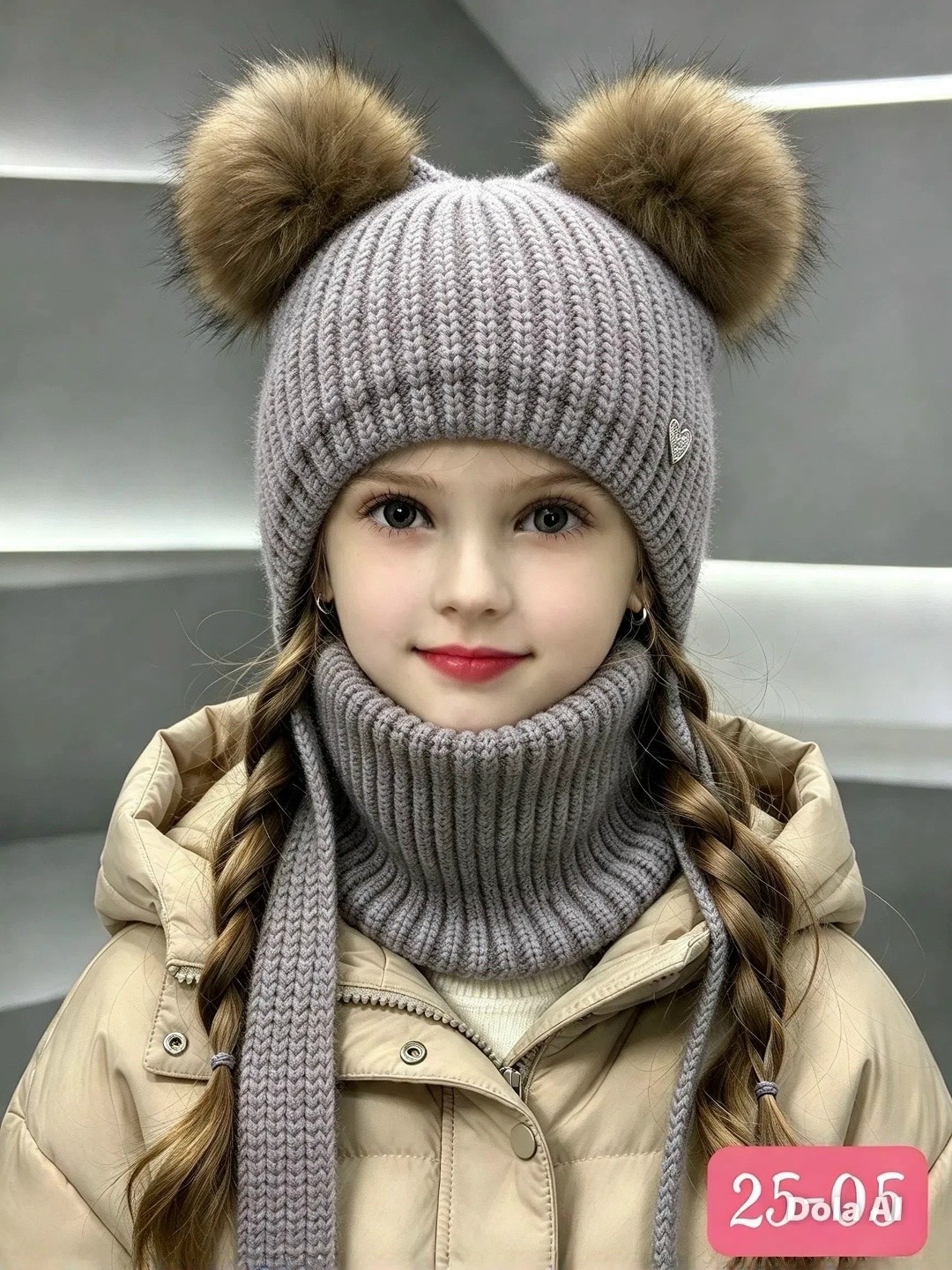 шапка для девочек зимняя,шапка зимняя со снудом для девочки,шапка для девочки зимняя вязаная и снуд русбубон,комплект шапка со снудом для девочки,комплект шапки
