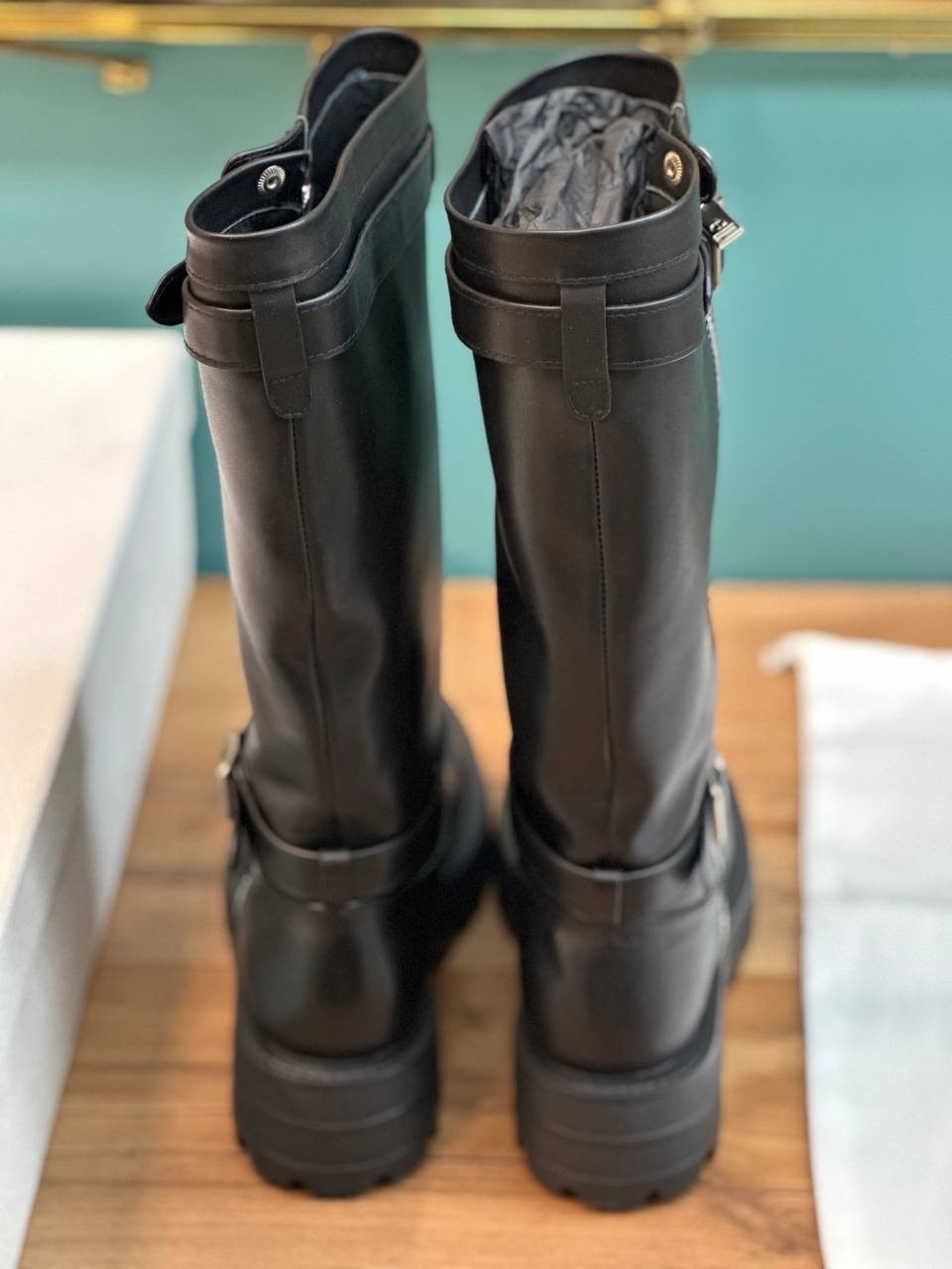 кожаные сапоги saint laurent,кожаные сапоги,женские кожаные сапоги,hermes черные кожаные сапоги для женщин,