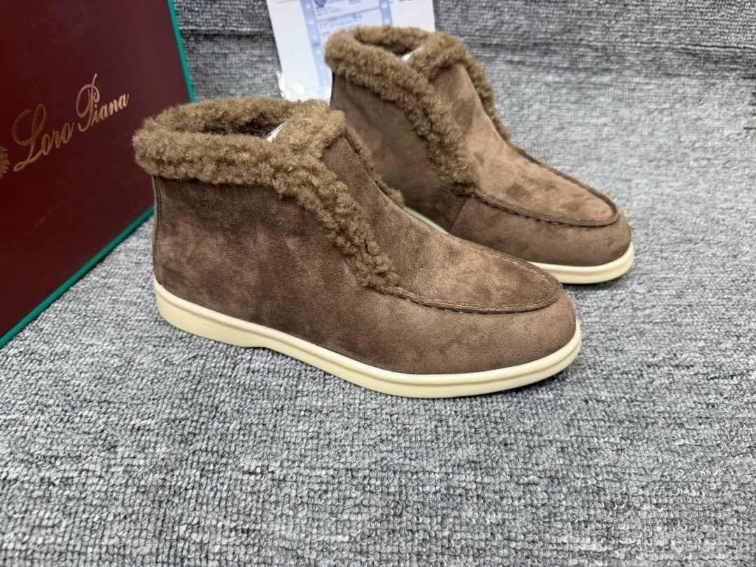 ботинки с мехом loro piana open walk,женские лоферы loro piana open walk с мехом,,лоферы женские loro piana,женские зимние ботинки с мехом loro piana open walk