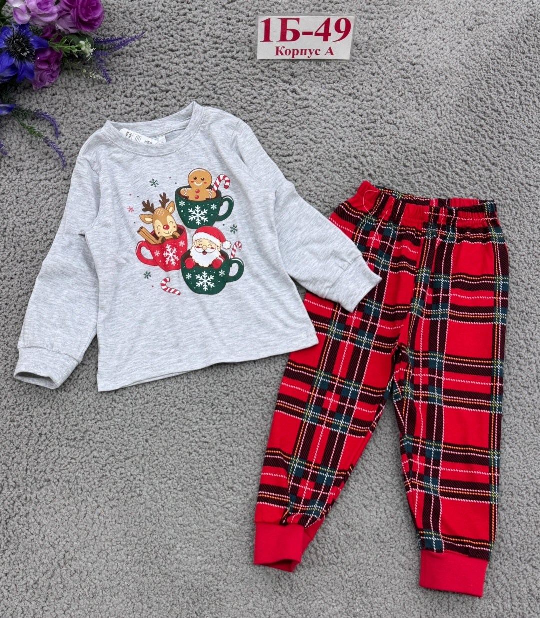 детская новогодняя пижама happy fox,детская новогодняя пижама happyfox,детская новогодняя пижама,пижама со штанами детская новогодняя хлопок happyfox,пижама новогодняя