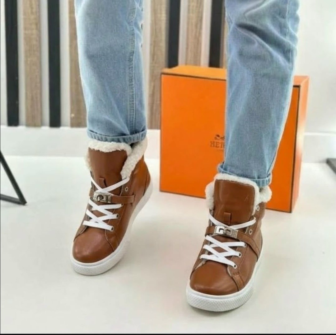 кеды с натуральным мехом hermes,,женские кроссовки hermes,кеды hermes,hermes кроссовки